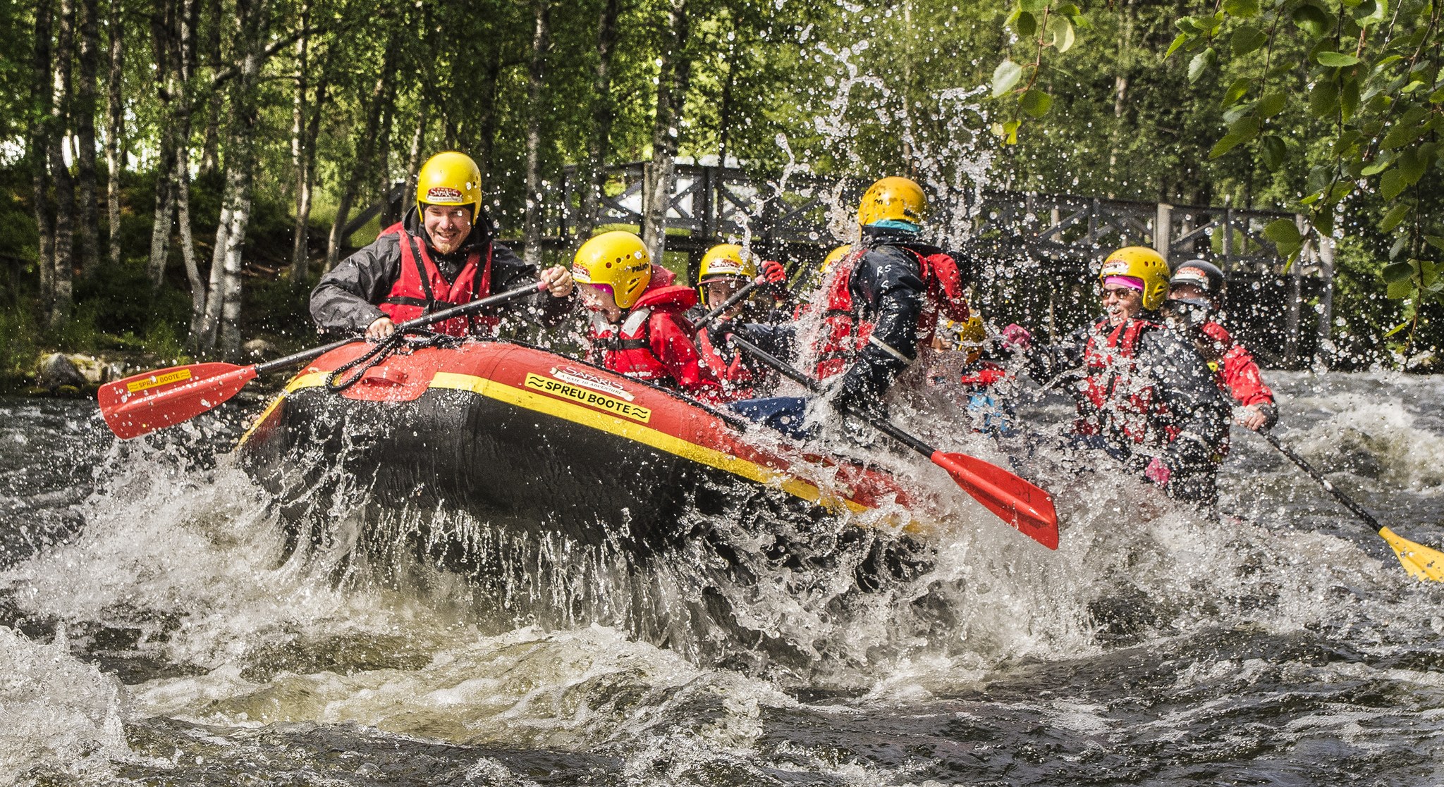 Summer rafting adventure in Ruka-Kuusamo